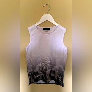 River Island Boys White Camo Fade Print Tank Top